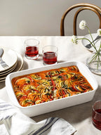 Ceramic Casserole Dish with Stainless Steel Rack