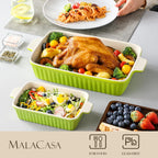 Ceramic Baking Dishes Set of 4