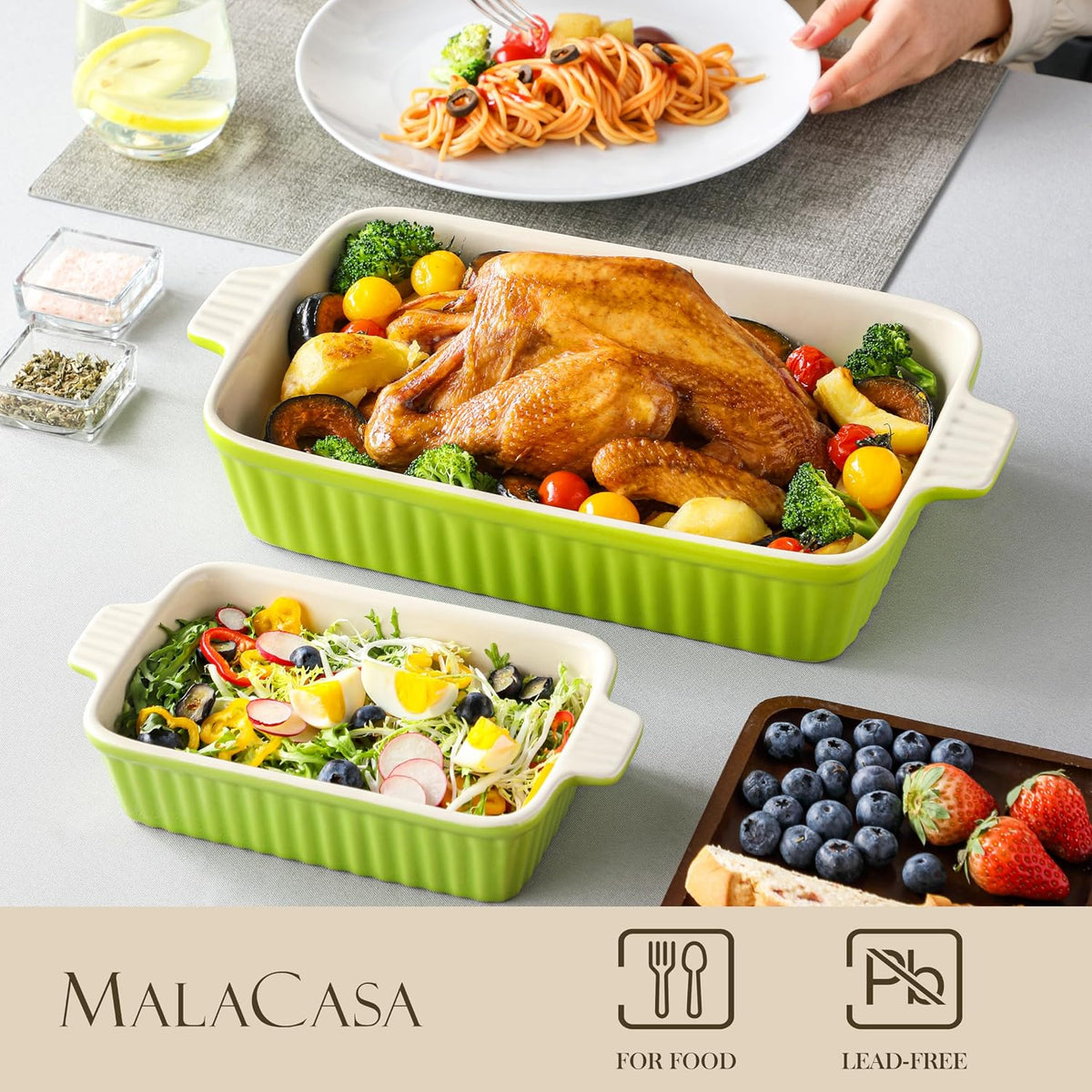 Ceramic Baking Dishes Set of 4