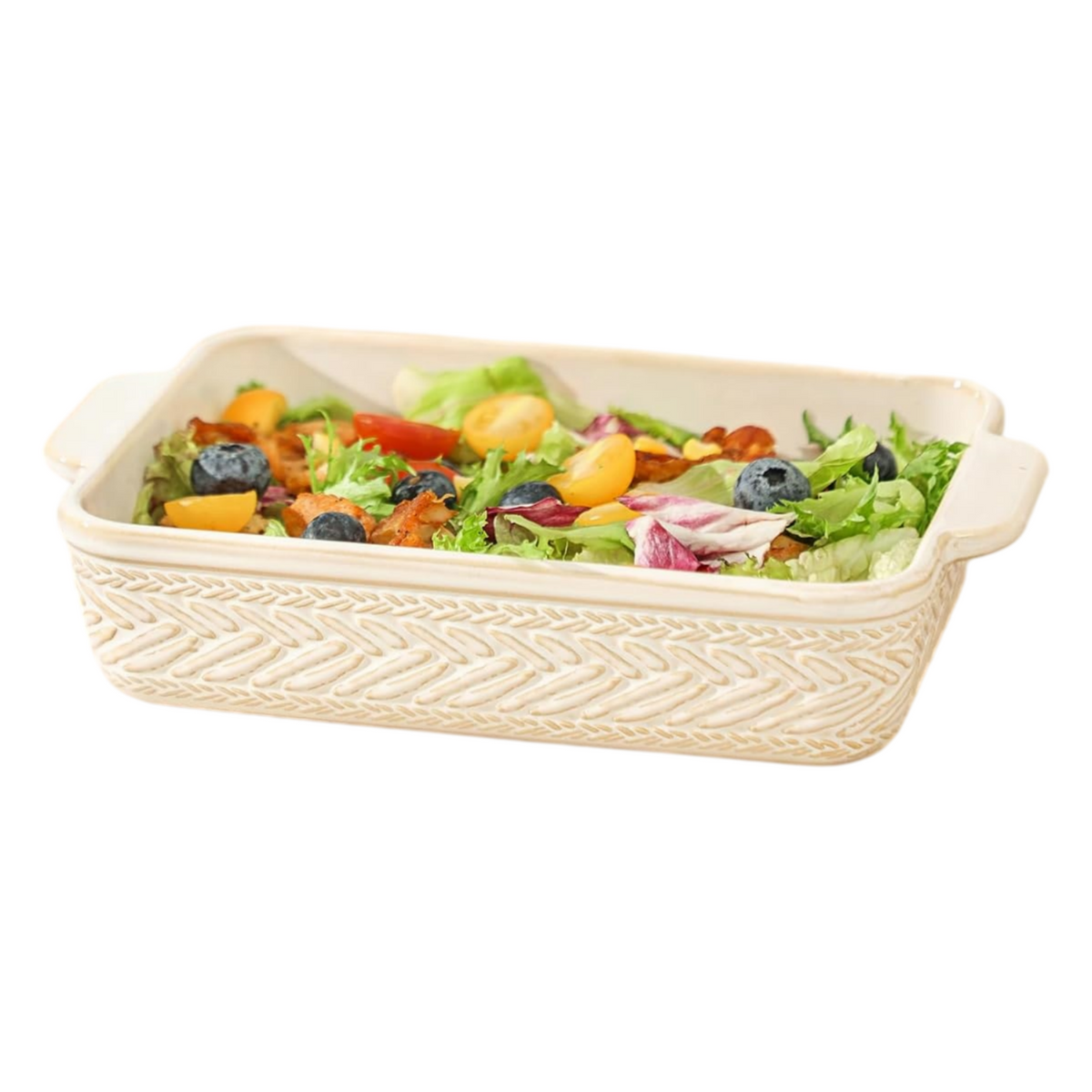 Beige Ceramic Baking Dish Set of 3